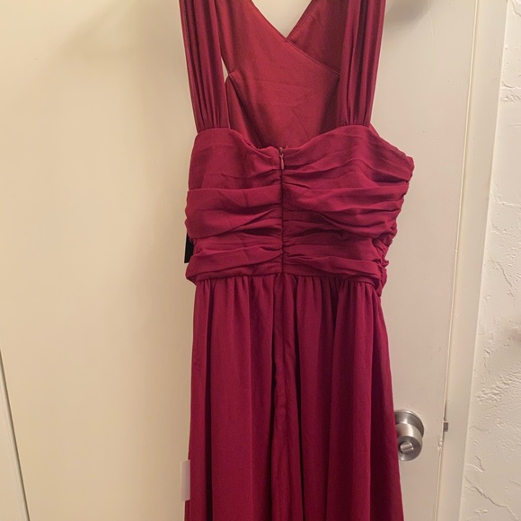 Lulus Burgundy Halter Maxi Dress - Picture 3 of 7